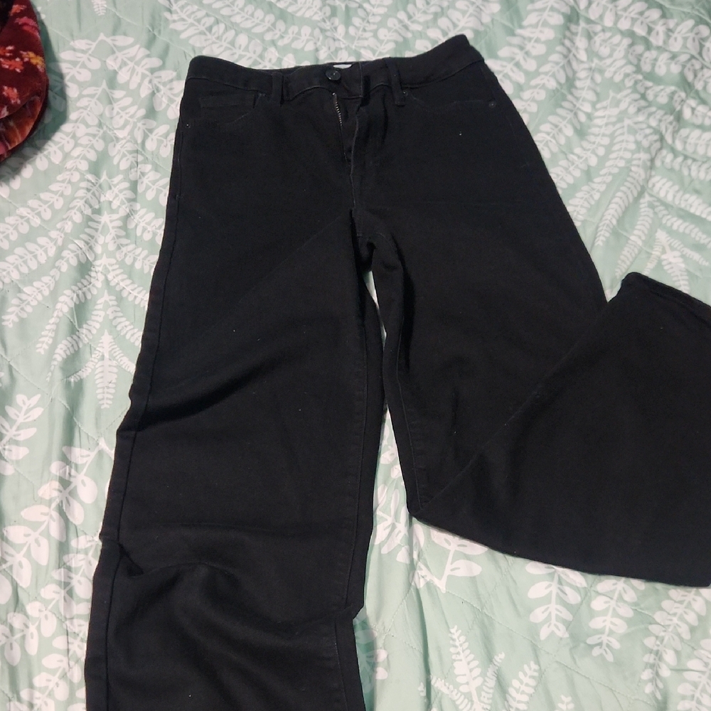 Elegant Black Flare Women's Jeans